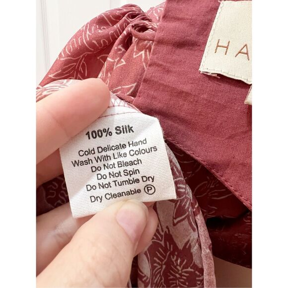 Hannah Artwear Pink Cutout Waist Backless Silk Rio Dress Rosie Rayne Size 1 4 - Picture 6 of 6